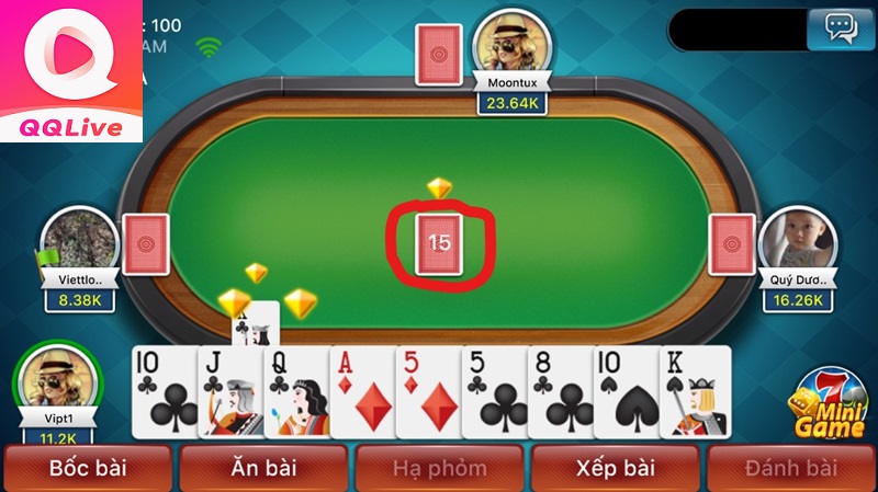 Bài nọc trong game bài Phỏm QQLive